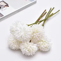30cm Artificial Flower Dandelion Ball Chrysanthemum Fake Flower Living Room Potted Flower Arrangement Wedding Decoration 5