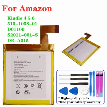 High Quality Original Battery MC-265360 For Amazon Kindle 4 5 6 D01100 515-1058-01 S2011-001-S DR-A015 Phone Battery + Tools