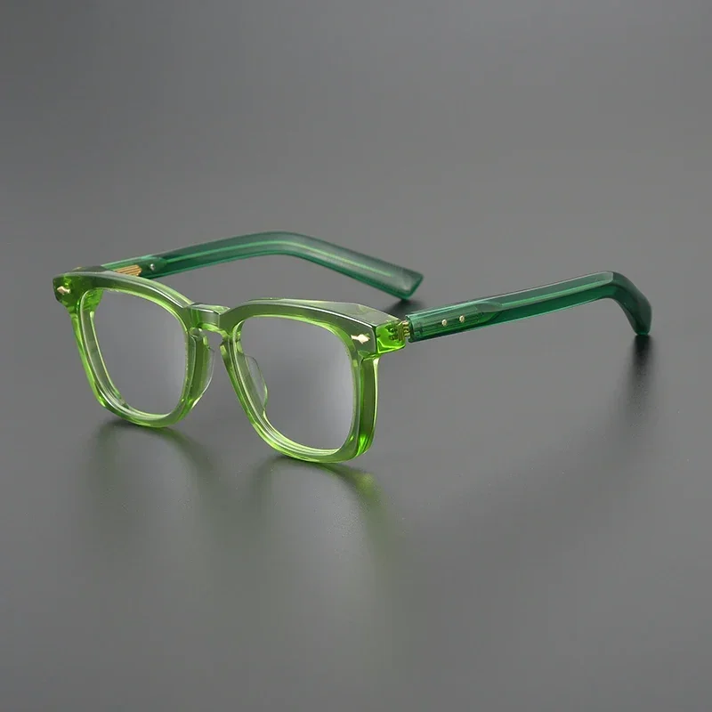 

2023 New Retro glasses frame men high quality acetate fashion designer optical eyewear Myopia reading women personalized eyewear