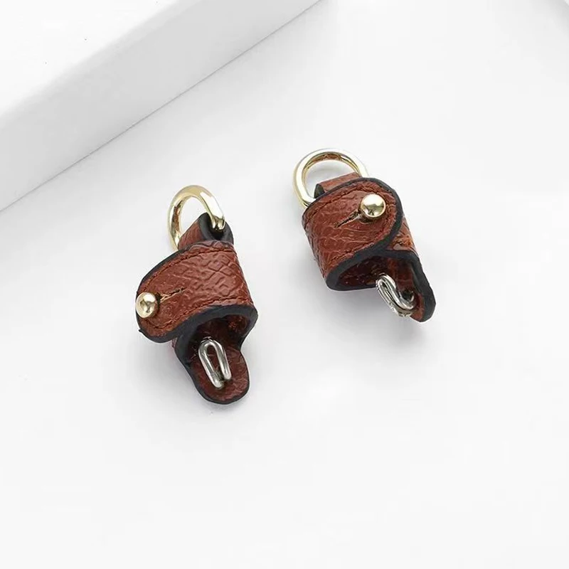 2pcs Leather Metal D-shaped Ring Anti-Wear Buckle For Protection