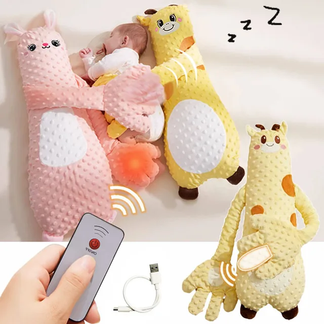 Baby Sleeping Patting Doll with Soothing Palm Remote Control Electric Baby Hand Pillow Soothing Palm Patting for Newborn Gift 1