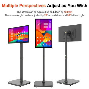 27-Inch Color Interactive Mobile Display 4+64G Smart TV Touch Screen Portable TV Portable For Office And Home USE