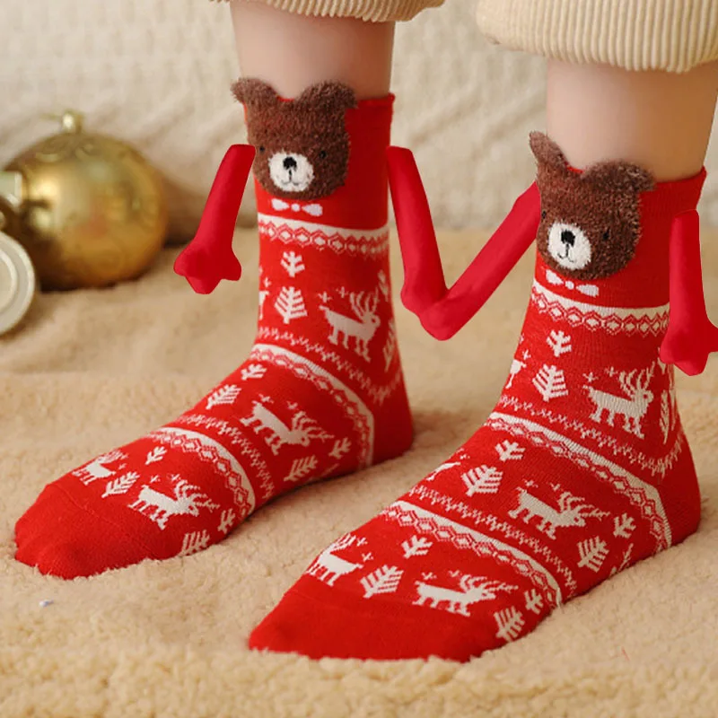 Cotton Magnetic Attraction Socks for Couples Winter
