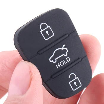 Chiave dell'auto Pulsante In Gomma Telecomando Chiave Dell'automobile Caso di Ricambio Misura per KIA Hyundai i10 i20 i30 ix20 ix35 Ceed Soul Venga Sportage