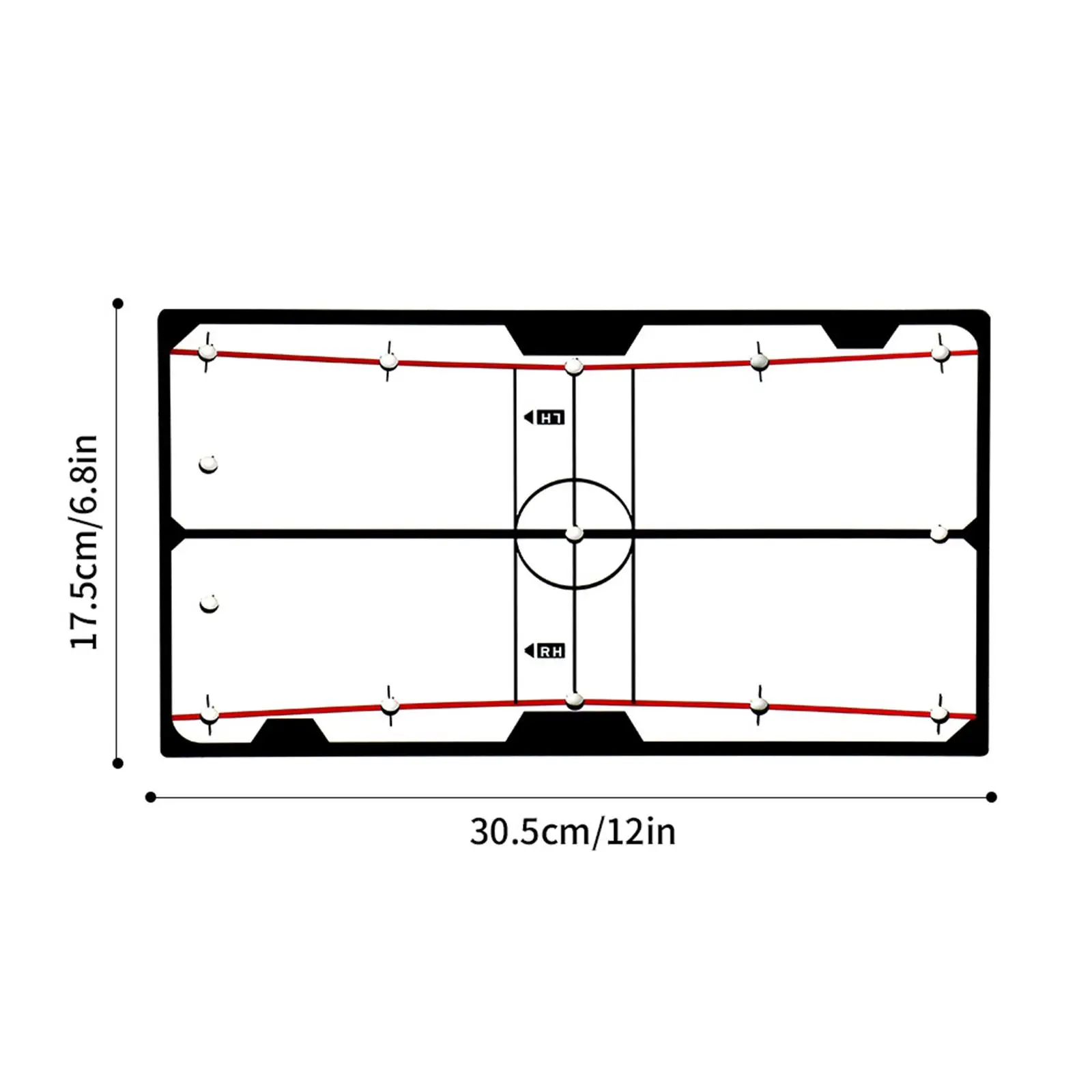 

Golf Putting Alignment Mirror Golf Training Aid, Learning Tool, Durable Golf Swing Straight Practice for Residential Office