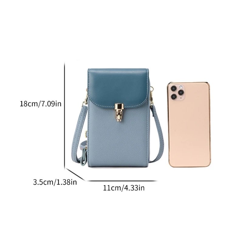 Fashion PU Crossbody Bag with Adjustable Strap for Various Outfits and Occasions E74B