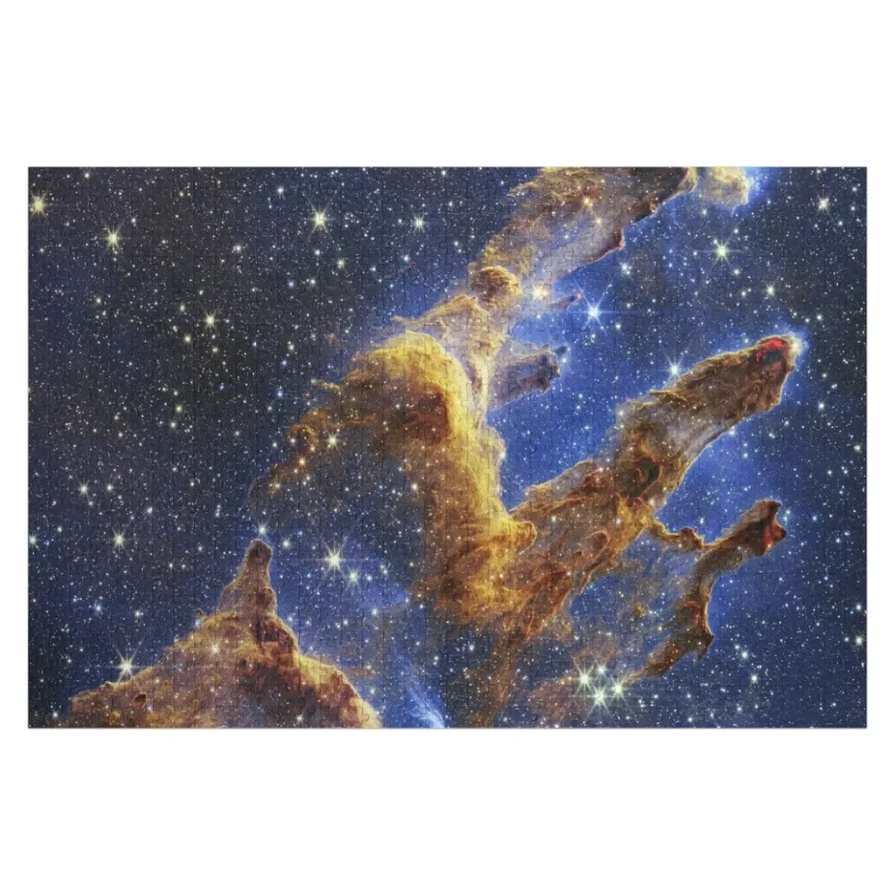 JWST Pillars of Creation, 2022 (James Webb/JWST) — space poster, science poster, space photo, space art, jwst pict Jigsaw Puzzle