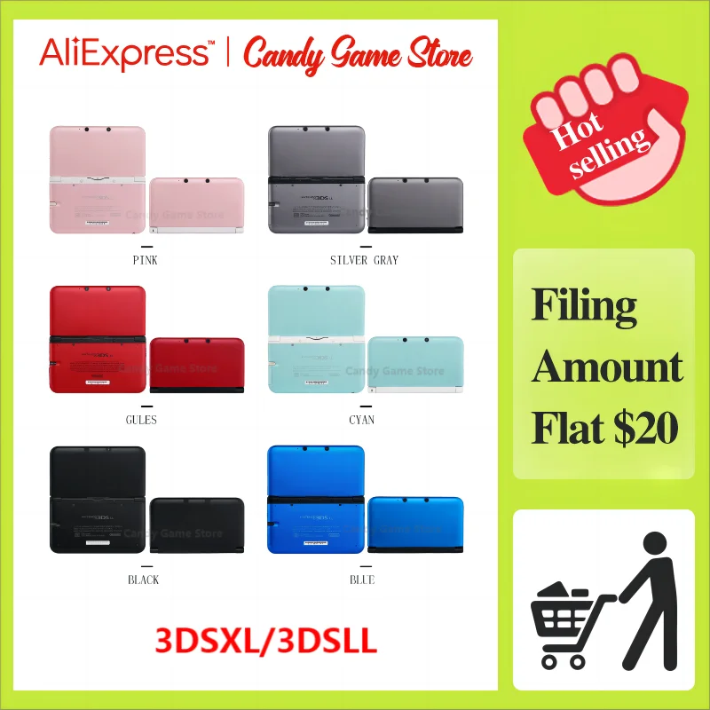 Console Di Gioco Portatile Usata 3Ds Xl 3Ds Ll Prospettiva 3D Nuda, Console Di Sistema Con Tastiera Incrociata, Applicabile A 3Ds Xl/Giochi Gratuiti