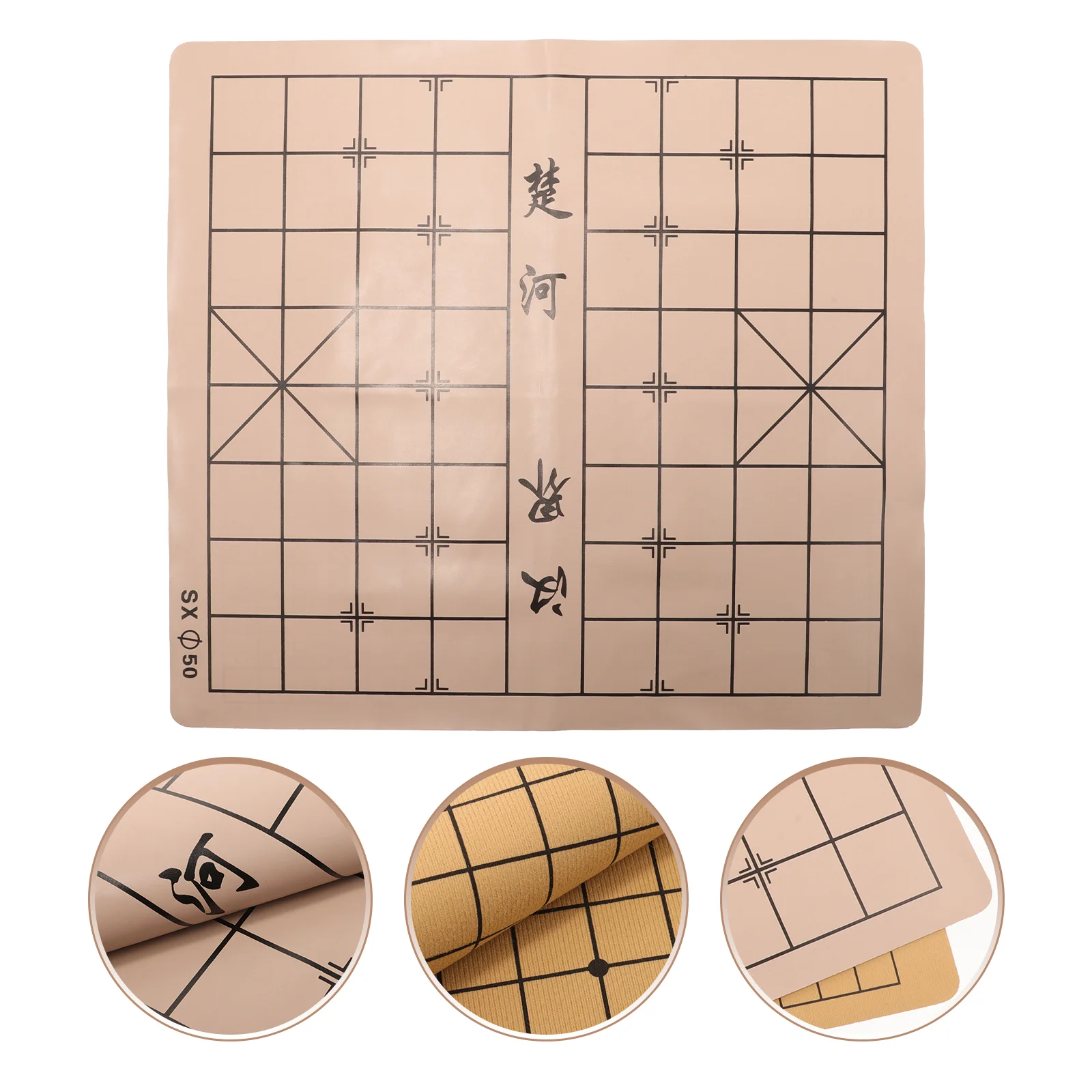 Go Chess And Chinese Xiangqi Chess Double Sided Chessboard Soft Chess Cloth Go Game Set Chess Boards Foldable Chess Board