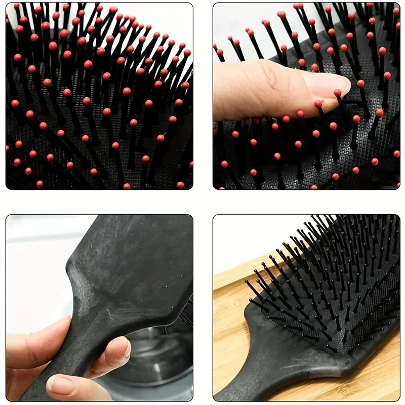 여성용 헤어 마사지 에어 쿠션 빗, 정전기 방지 디탱글 브러시, 헤어 두피 마사지 빗, 에어 쿠션 스타일링 도구