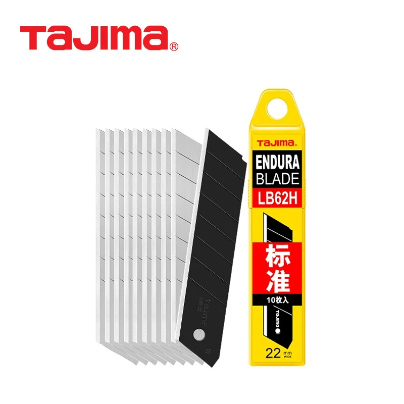 

TAJIMA LB62H 22mm Heavy Duty Spare Blade 10PCS Snap-Off Blades Set J-Type Utility Knife Replacement Blade for LC620B Art Cutter