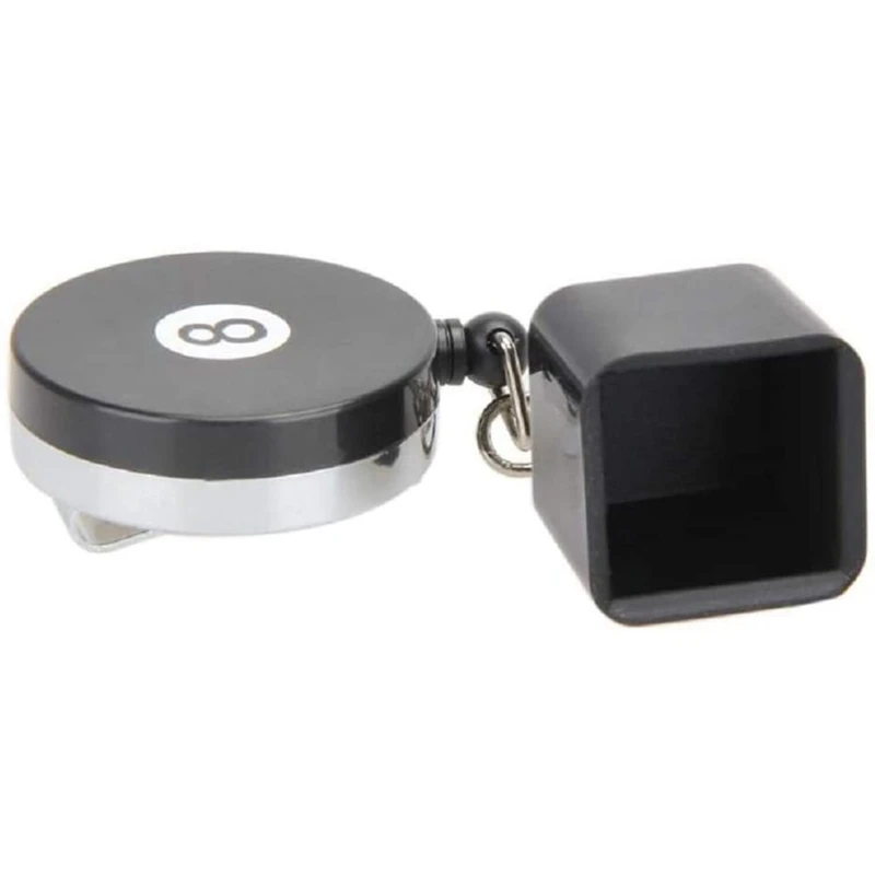Billiards Snooker Pool Cue Chalk Holder Retractable Drawing Belt Clip