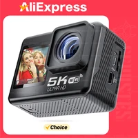 CERASTES Action Camera 5K 4K 60FPS WiFi Anti-shake Dual Screen 170° Wide Angle 30m Waterproof Sport Camera with Remote Control 1