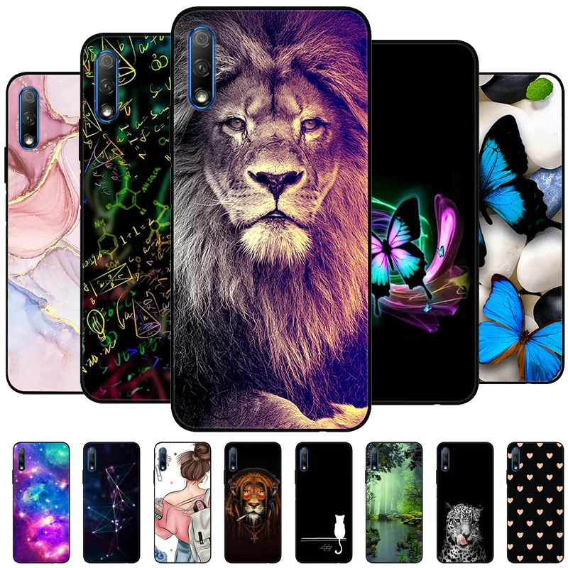 Elegant Marble Silicone Black Bumper Protective Case Cover