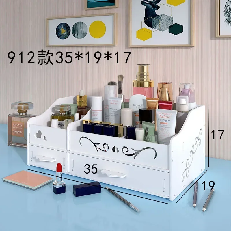 거울 및 서랍 수납이 있는 대형 드레싱 테이블, 메이크업 침실 가구, 데스크탑 수납, 메이크업 화장대 상자, 가정용 가구