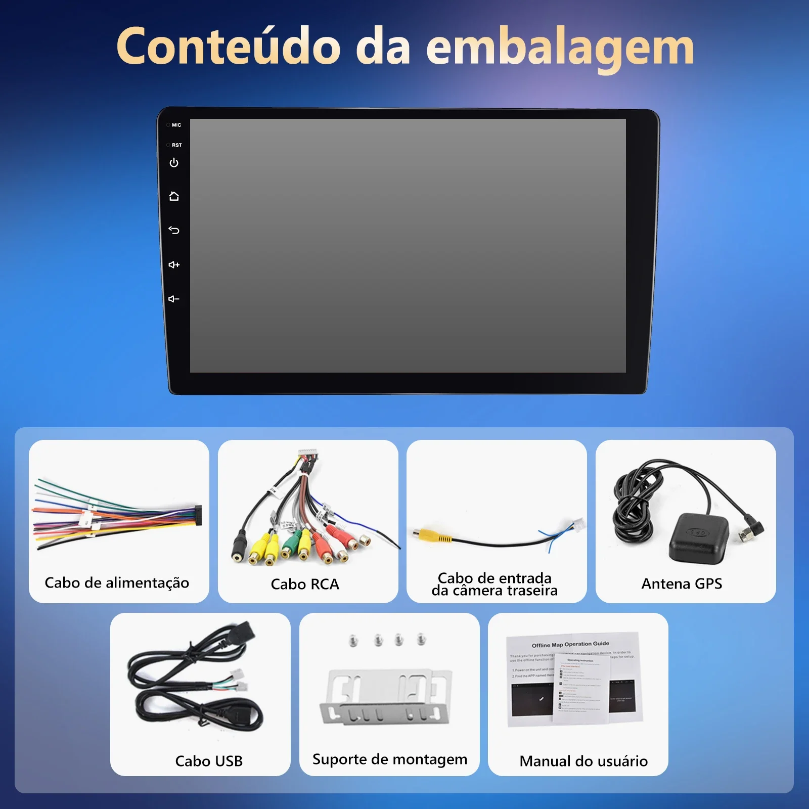 Car Radio Podofo 2din Android GPS Car Stereo Carplay Radio Bluetooth FM Car MP5 Player 7 9 10 inch for Universal Nissan Toyota Kia Hyundai