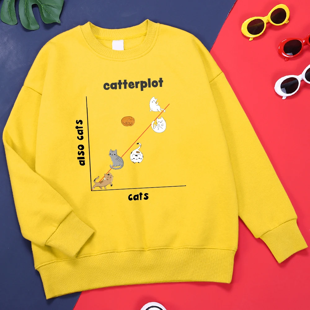 

Catter Plot Essential Print Man Clothes Fleece All-Match Clothing Oversized Creativity Hoodies Graphics Harajuku Hoodie For Men