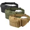 Outdoor tactical multifunctional waist bag men's waist bag nylon shoulder hiking phone bag sports large capacity waist bag 6