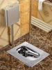 *Gold Toilet Flushing Cistern Set Ceramic Toilet Anti-Blocking Deodorant Concealed Squat Toilet Potty Chair 3