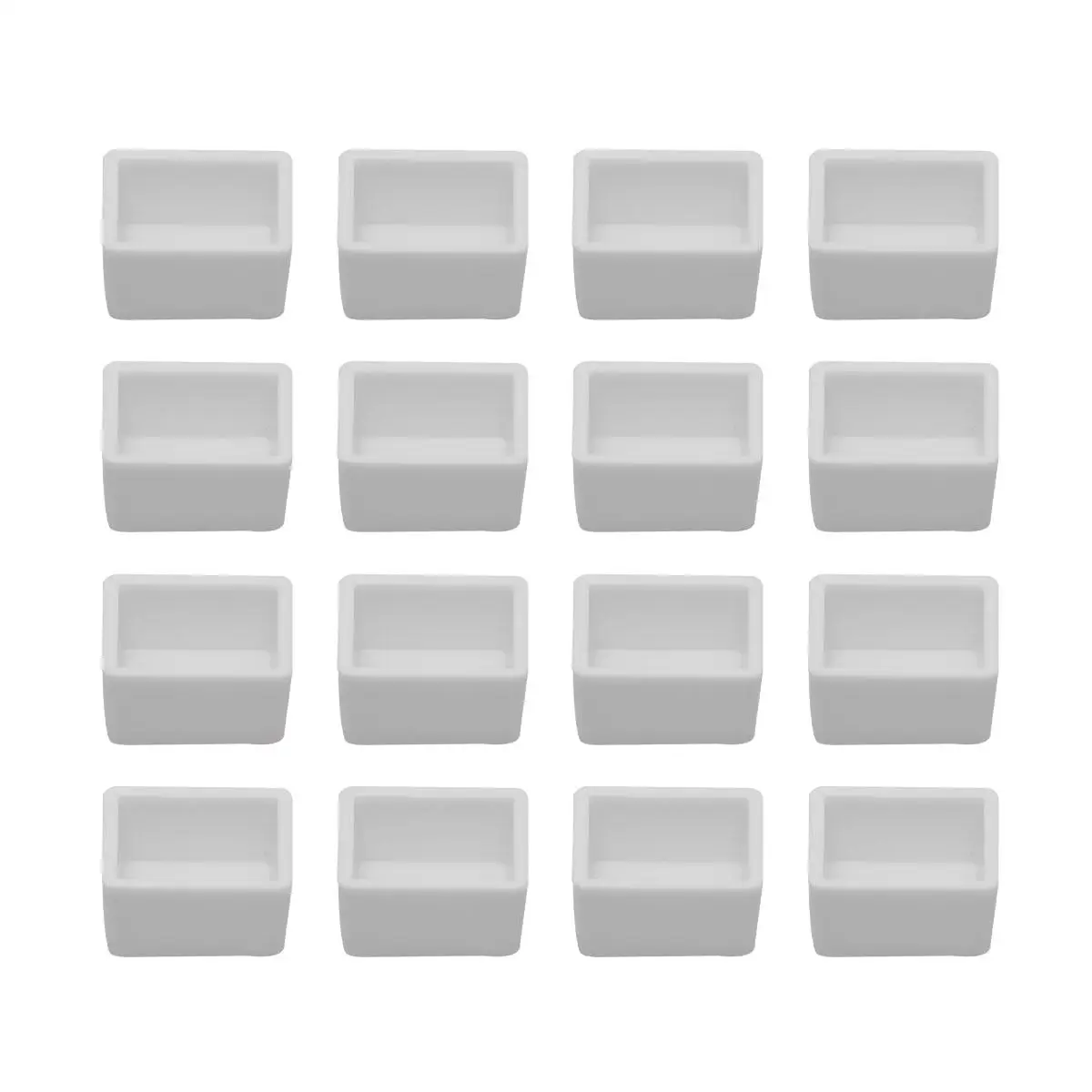 100pcs Watercolor Paint Pan Plastic Empty Watercolor Half Pans for Painting