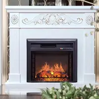 220V 1800W Household Wall-mounted Heater 3D Simulated Flame Electronic Decorative Fireplace with Remote Control Embedded Heater 2