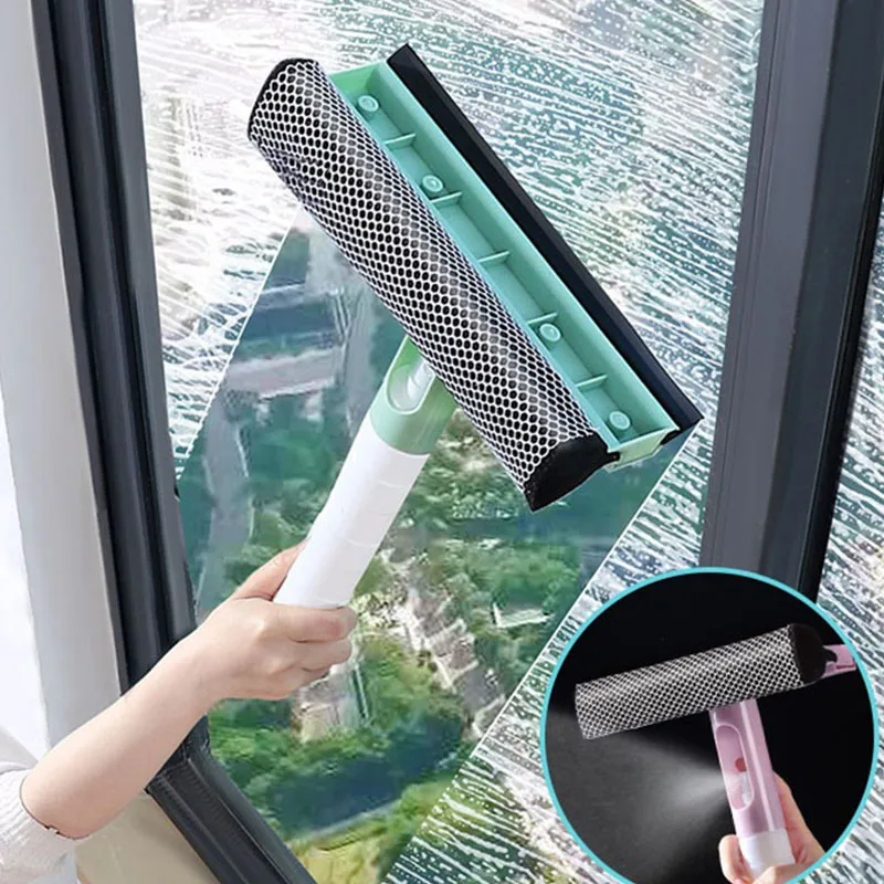 Window Squeegee With Spray 3 In 1 Window Squeegee Cleaner, Window