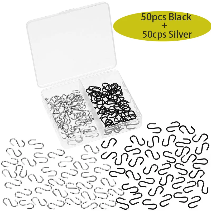 Set Di 6 Piccoli Ganci Appendiabiti In Metallo, Appendiabiti  Colore Cromato 8719762734338