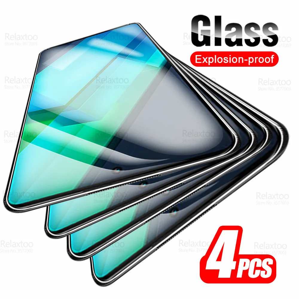 4Pcs Protective Tempered Glass For Infinix Note 12 Vip Glass Screen Protector For Infinix Note12 X663 X672 6.7" Armor Cover Film