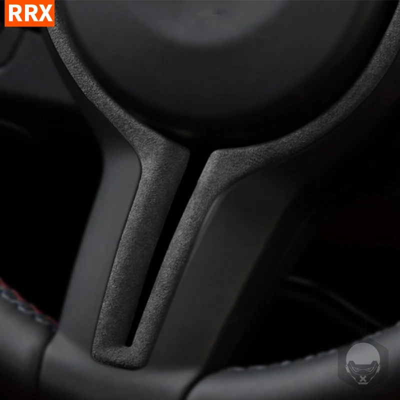 

Замшевая накладка на руль для BMW серии M F12 F13 M6 M3, Т-образная подкладка, сменный стиль, аксессуары для модификации автомобиля