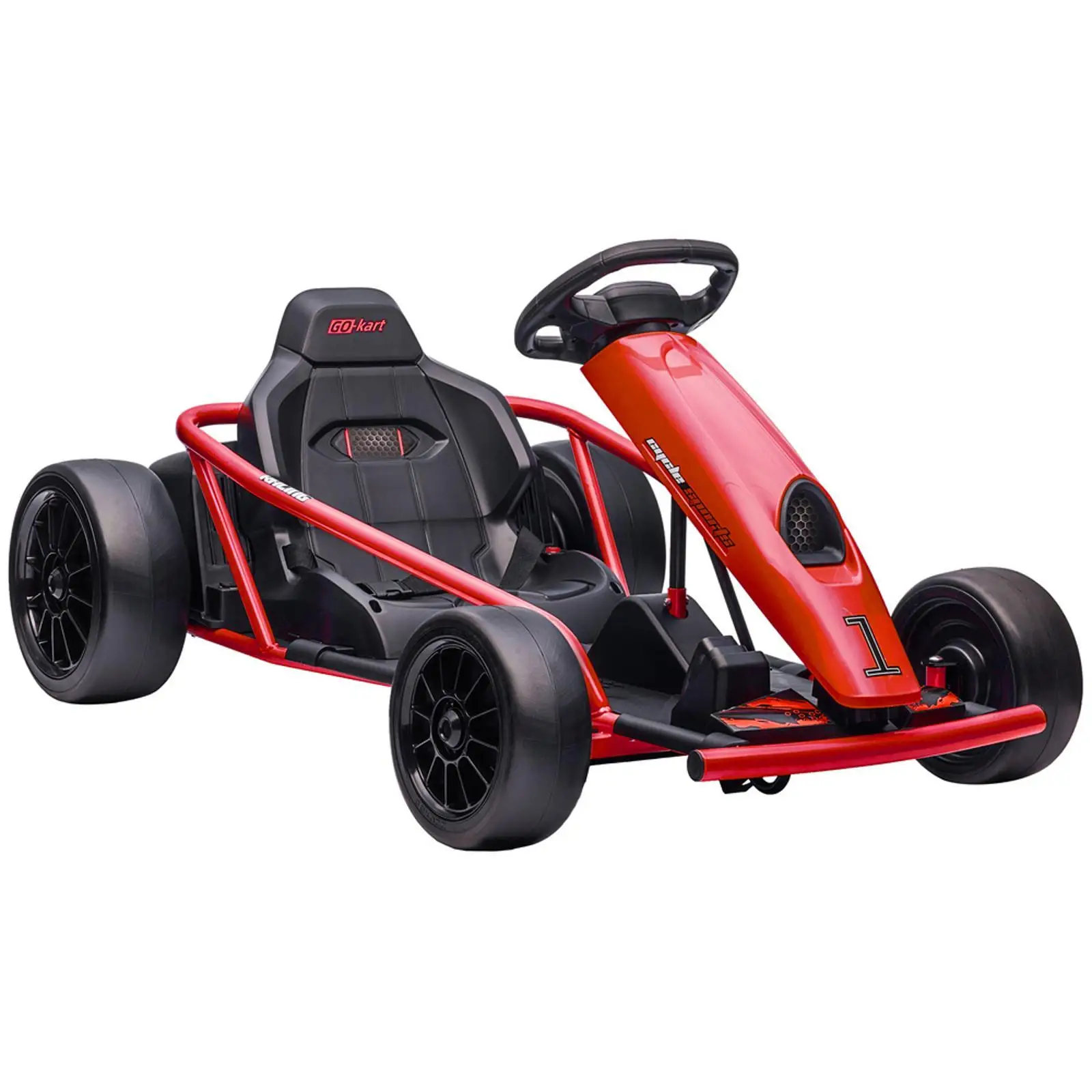 Kids Electric Ride-on Go Kart 24V Battery Powered Drifting Car Toys with Safety Features for Outdoor Fun Ages 8 to 12