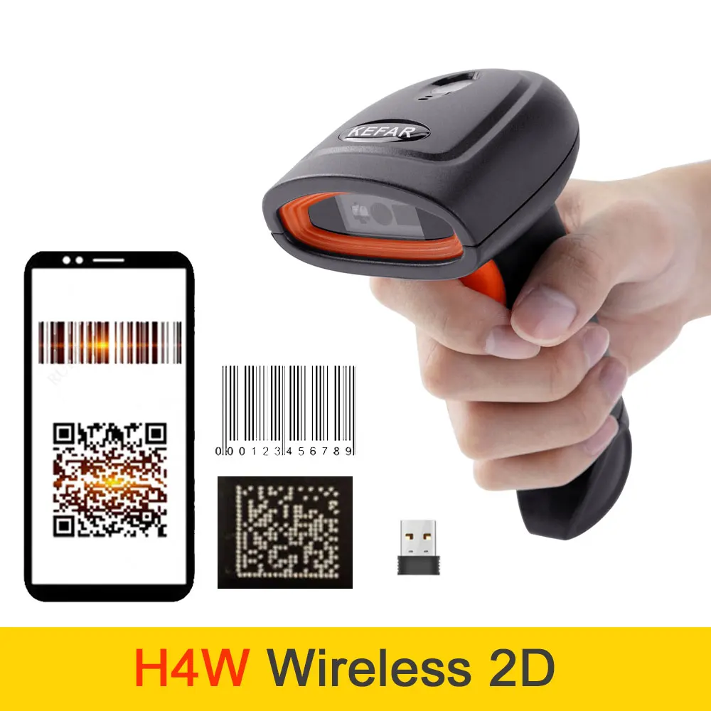 Holyhah Barcode Scanner 1D 2D QR Bluetooth Barcode Reader Wireless wired Laser Bar Code Scanner PDF417 Desktop Scanner scanspeeder Scanners