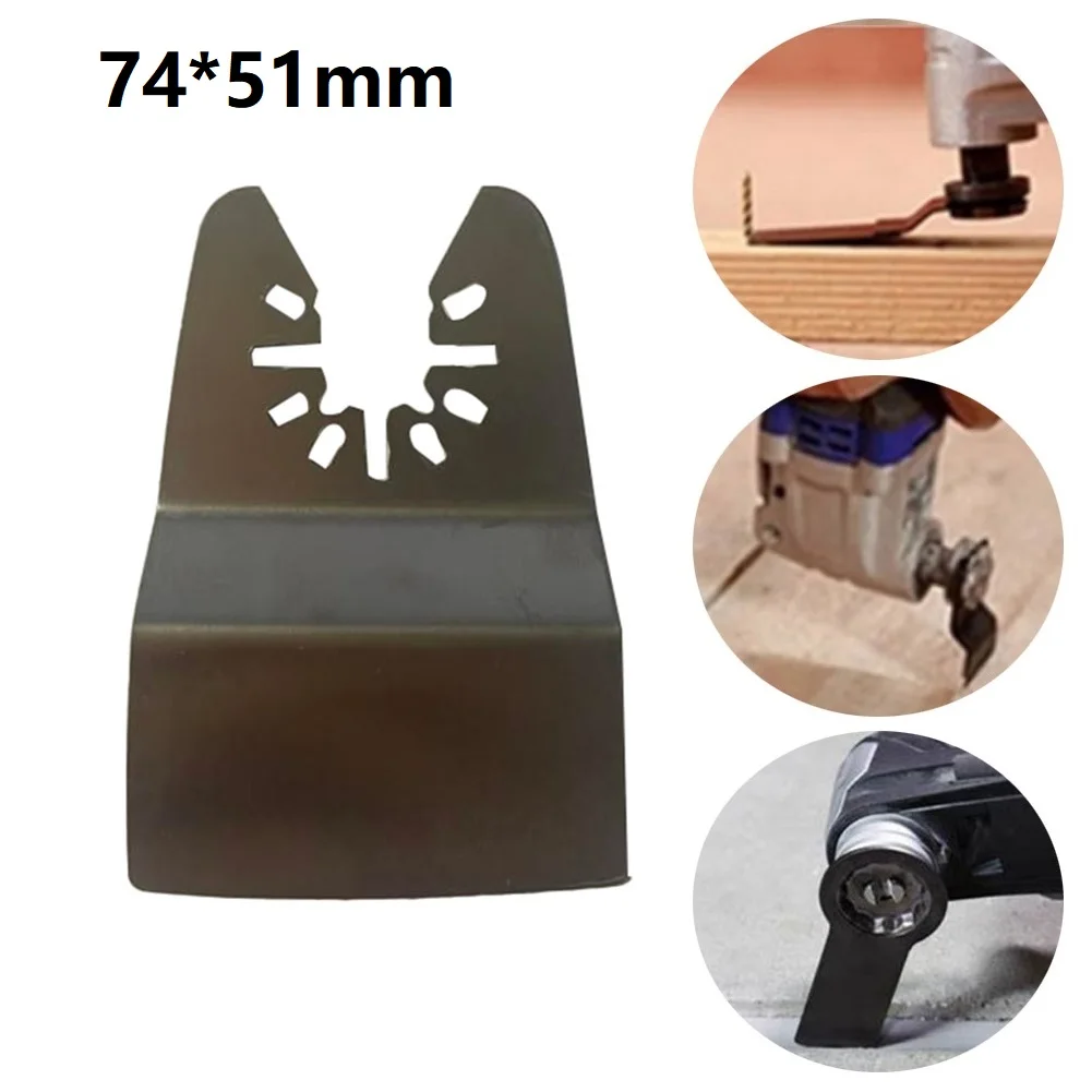 

1pcs Oscillating Multi Tool Saw Blades 74x51mm For Cutting Soft Metal Wood Plastic Opening Hole Power Tools Accessories