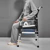 Portable Elderly Commode Chair - Foldable Toilet Seat, Easy Setup for Pregnant Women, Household Potty without Drilling 4