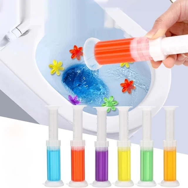 상쾌하고 위생적인 화장실을 위한 꽃 향기로운 변기 클리너 젤