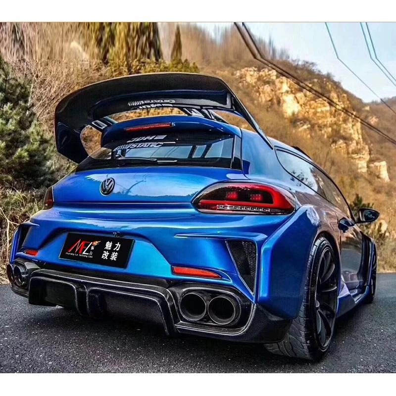 

For Volkswagen Scirocco High Quality FRP Material Primer Color Car Rear roof Lip Wing spoiler For Volkswagen Scirocco 2010+