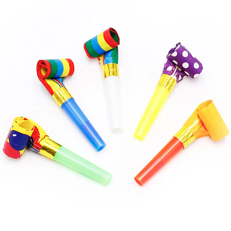 

20/40Pcs Funny Blow Out Party Noise Maker Gift Kids Birthday Kids Playing Toy Blowing Dragon Whistle Maker Party Decor Random