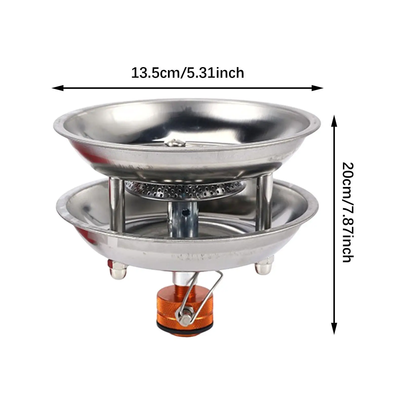 Charcoal Burner Lightweight Camp Furnace for Backpacking Hiking Picnic 6