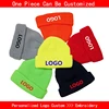 Custom Logo Beanie DIY Personalized Embroidered Design Autumn Winter Warm Knitted Hats For Men Women Team Brand Customize Skull 1