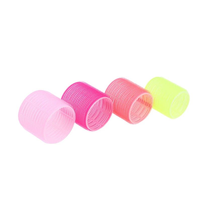 6pcs Self-Grip Hair Rollers Heatless Hair Curlers No Heat Bangs Volume Roller Salon Dressing Curlers Styling
