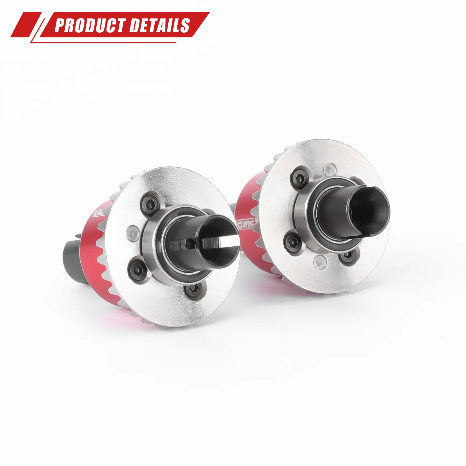 RCAWD Différentiel Avant/Arrière Assemblé 30T 0.8Mod 3000cSt pour Arrma GROM 1/18 1/16
