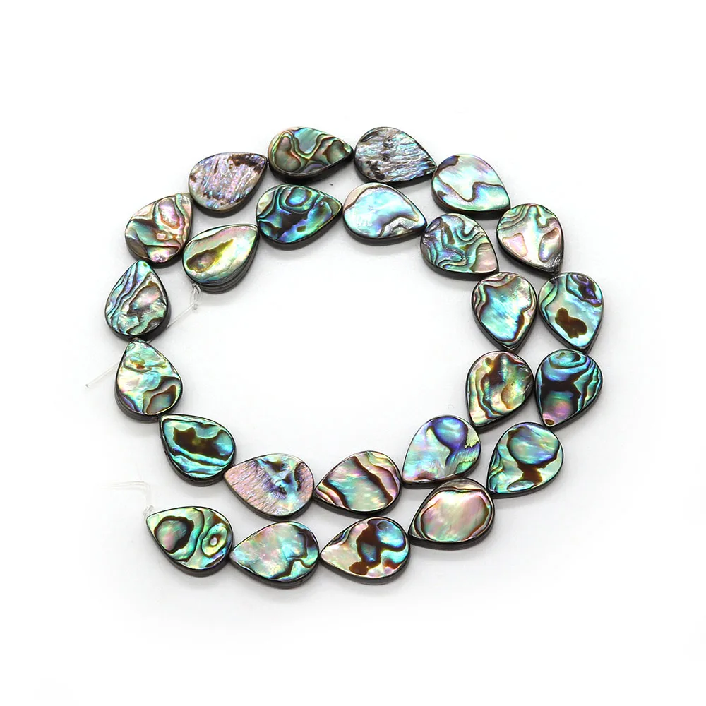 Natural Abalone Shell Drop Shape Straight Hole Beads 8-20mm Charm DIY Necklace Earrings Bracelet Boutique Jewelry Accessories