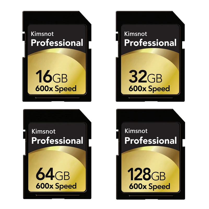 memory card 8gb Kimsnot Professional 600x SD Card 16GB 32GB SDHC SDXC Card 64GB 128GB 256GB Memory Card Class10 High Speed 90mb/s UHS-I compact flash card