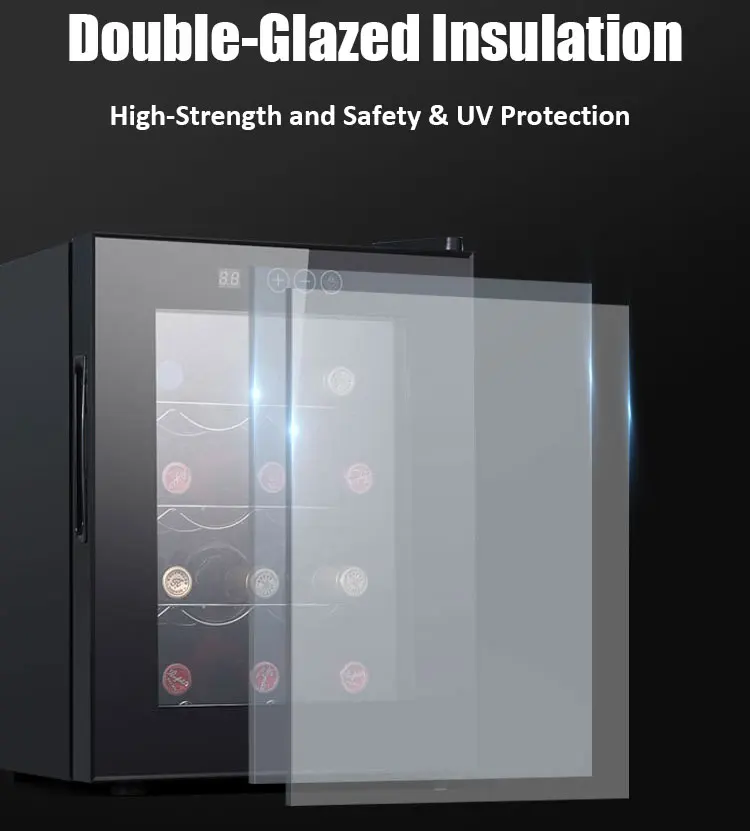 8 Bottles Bottle Wine Cooler Refrigerator With Thermoelectric Cooling, Optimal Drink Temperature