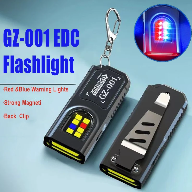 Ultra-Bright Portable LED Mini Flashlight with Magnetic Base and Rechargeable Design