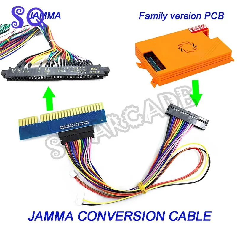 Family Version to Jamma Version Converter for Arcade Original Pandora Arcade Game Board Converter Board Wire arcade adjustment board jamma interface converter adjustable converting board connect to any jamma for adjust image position