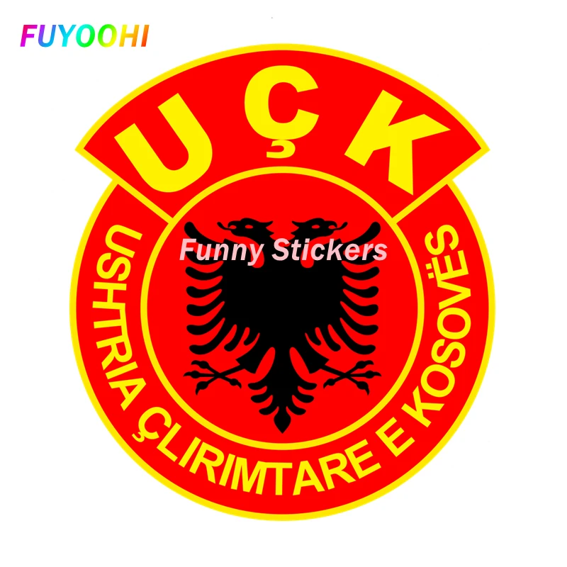 

FUYOOHI Play Stickers Creativity Albanian Heroic Vinyl PVC Decal Waterproof Auto Decors on Bumper Rear Window Car Sticker