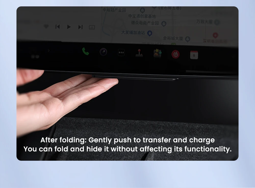 YZ For Tesla Model 3 Y 2021-2023 Under Navigation screen USB Hub 4-Port Fast Cha
