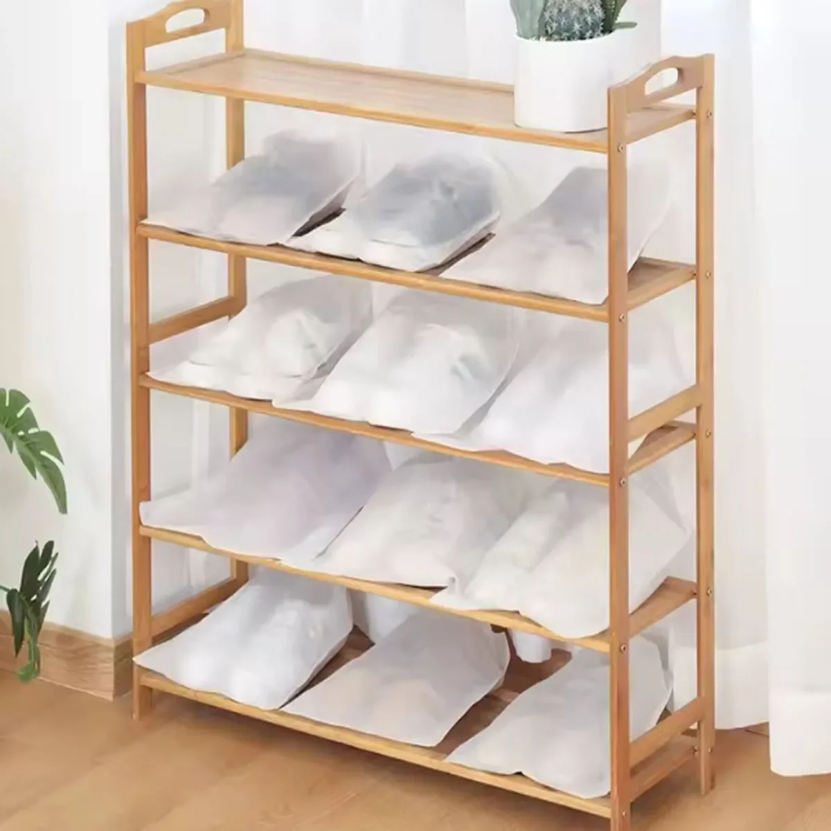 10pcs Shoes Storage Bag Closet Organizer Non-woven Travel Portable Bag Waterproof Pocket Clothing Classified Hanging Bags