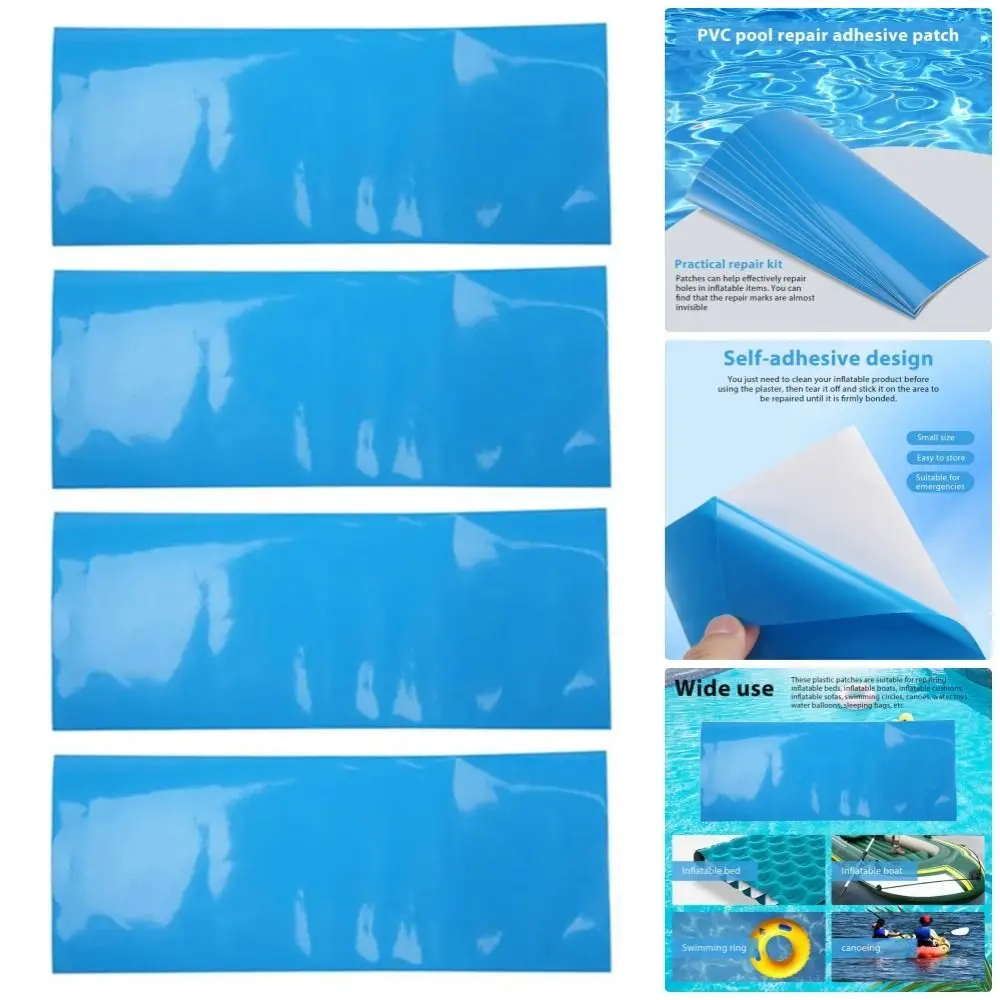 10Pcs Underwater Repair Pool Repair Patches For Swimming Pool Multifunctional Pool Repair Kit Self-Adhesive PVC Patch Glue