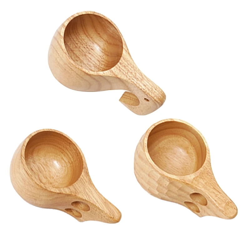 

2024 New Portable Wood Coffee Mug Wooden Tea Cups Convenient and Quick to Use Durable Non-Toxic and for Health Suitable for Wine